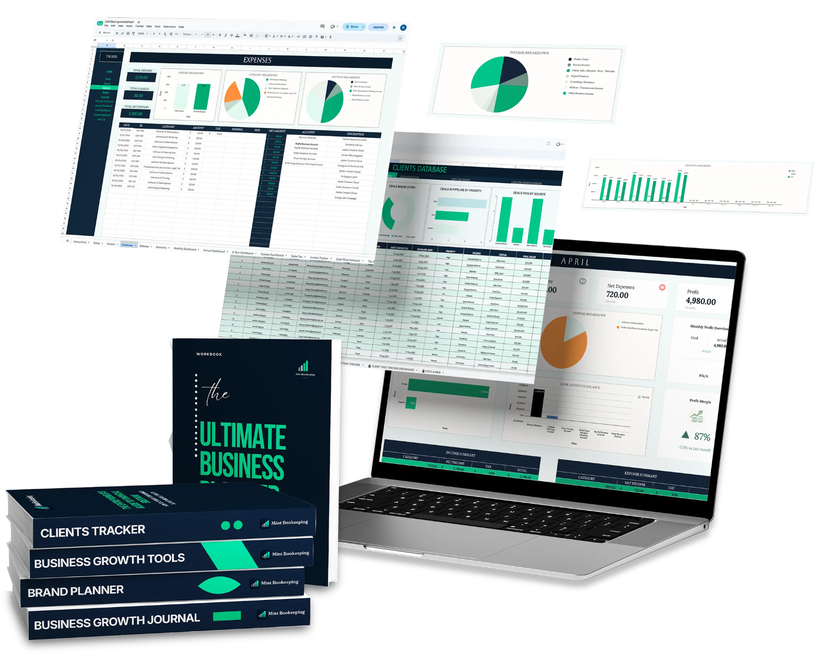 Mint Bookkeeping Planner