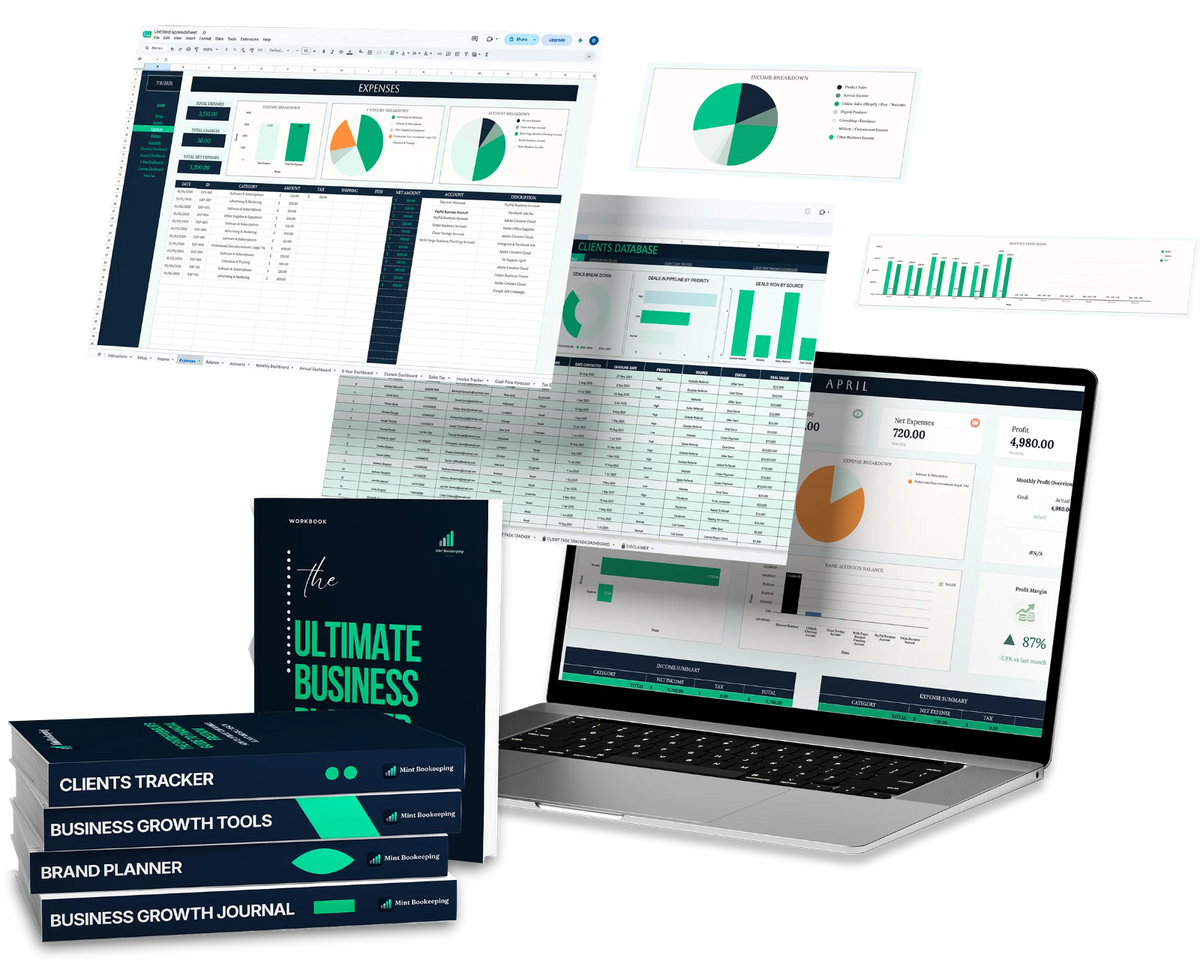 Mint Bookkeeping Planner